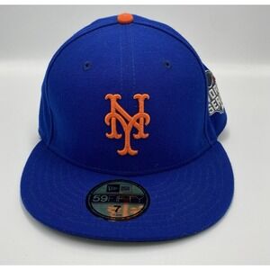 New Era 59fifty New York‎ Mets 2015 World Series Fitted Hat Blue Size 7